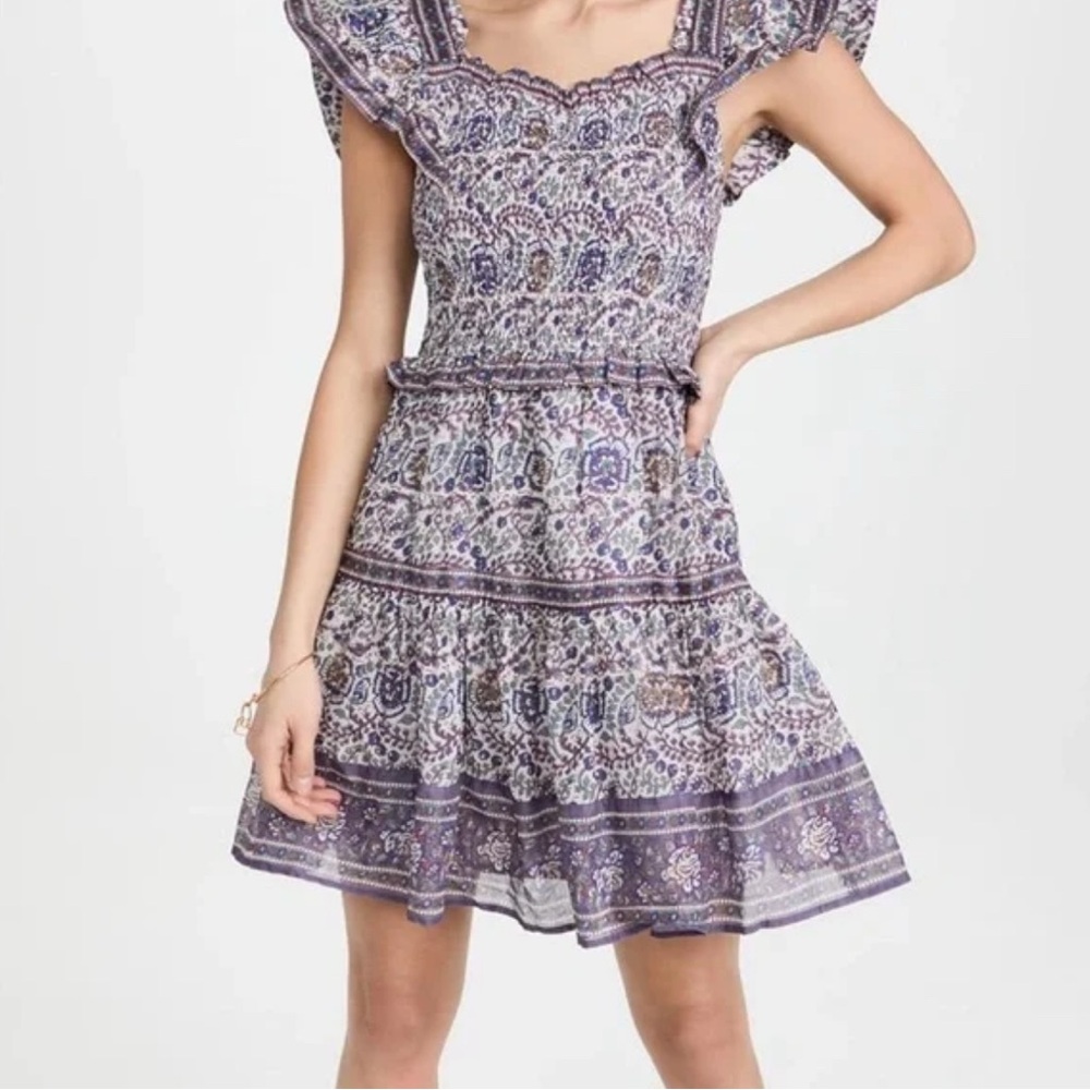Sea New York Floral Print Dress with Smocked Detail. Size small.